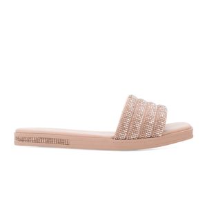 Chinelo Slide Ramarim Feminino Bege