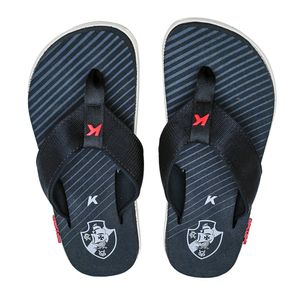 Chinelo Dedo Kenner Kivah Vasco Preto e Branco Masculino