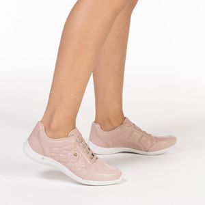 Tênis Feminino Casual Elástico Costura Kolosh Rosa