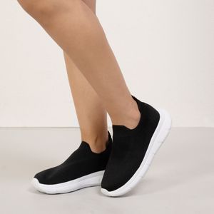 Tênis Feminino Casual Tecido Bebece Preto