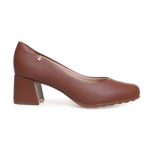 Sapato Modare Casual Salto Bloco Feminino Marrom