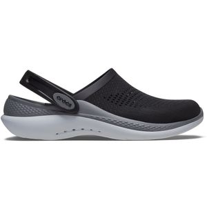 Babuche Crocs Preto e Cinza Literide 360 Clog Unissex