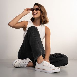 Tênis Coca-Cola Stream Leather Feminino Branco