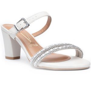 Tamanco Vizzano Salto Grosso Feminino  Branco